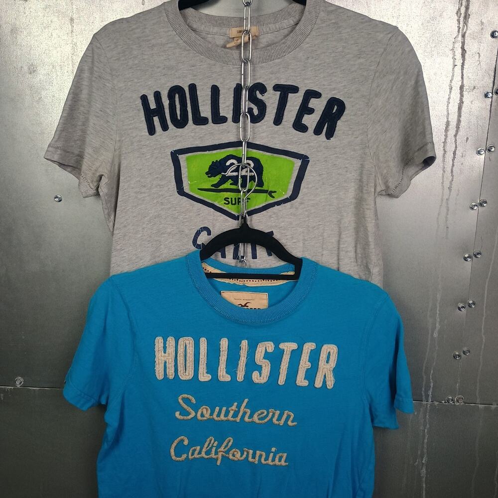 Hollister Vintage Y2K 2000s Surf California Muscle Tee Shirts Bundle Lot Small